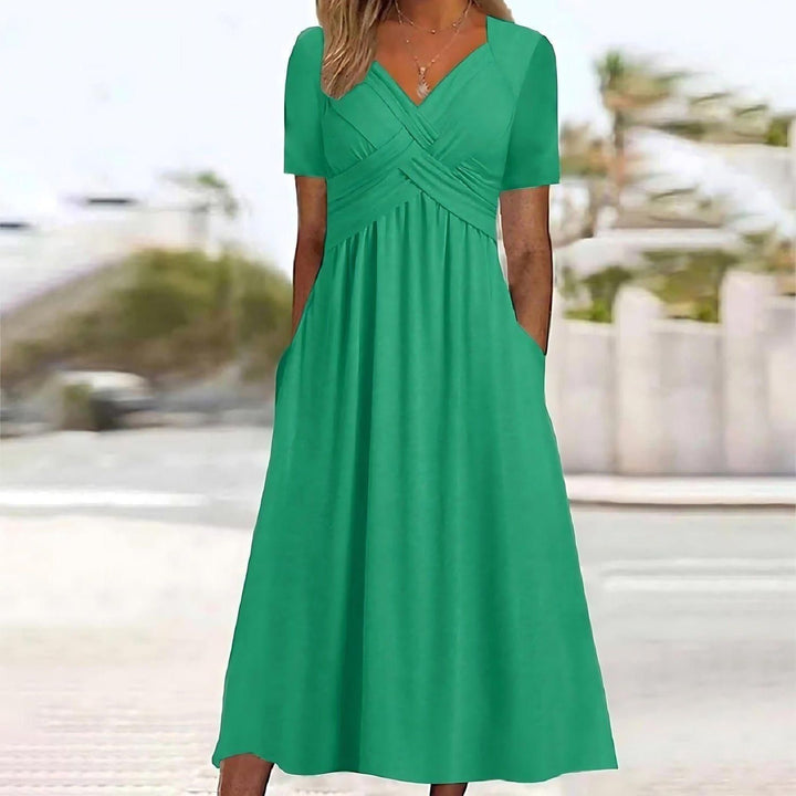 JAMAICA™ | ELEGANT TUMMY COVER MIDI DRESS